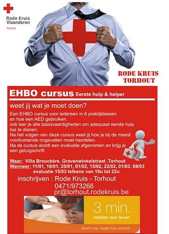 rode kruis organiseert ehbo cursus