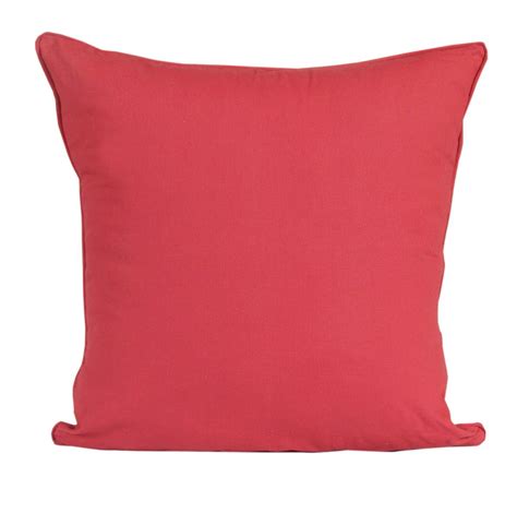 homescapes  cotton plain red large cushion cover    cm