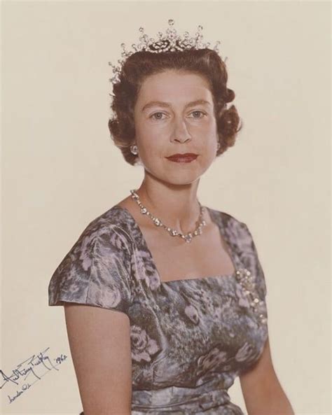 Queen Elizabeth Ii Portrait By Anthony Buckley 1962 Queen Elizabeth