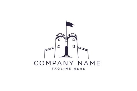 castle logos logo templates creative market