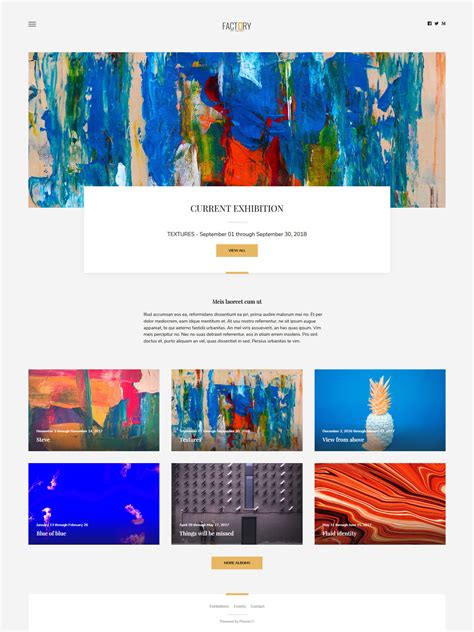 create  art gallery website  sell  artwork