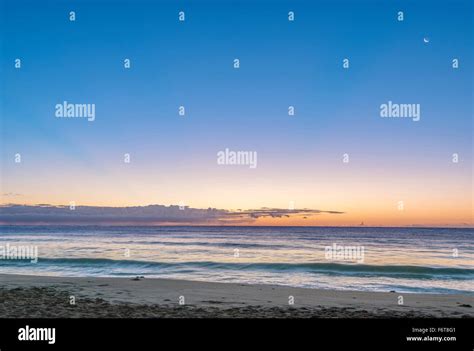 sunrise  beach  ocean stock photo alamy