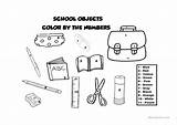 Objects Islcollective Escolares Elementary Utiles sketch template