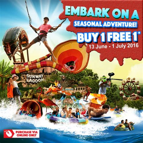 sunway lagoon buy    promotion  admission ticket  june  july   purchase