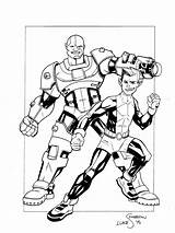 Beast Boy Cyborg Deviantart sketch template