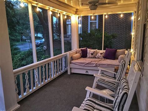 screened  porch   rainy day cozyplaces house  porch cozy