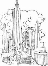 Ciudades Rascacielos Cidade Grattacieli Prima Malvorlagen Skyline Cidades Architecture Laminas sketch template
