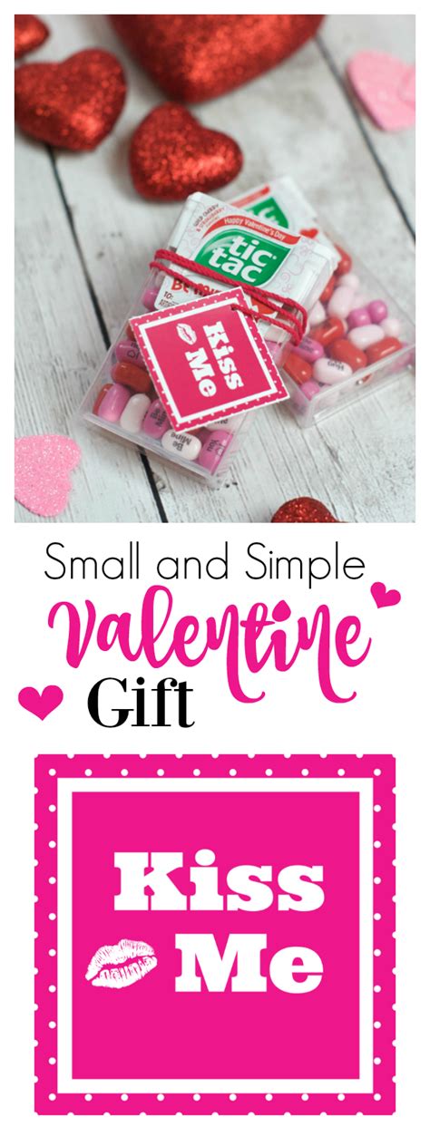 simple small valentine gift kiss  valentine fun squared