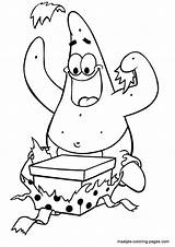 Patrick Star Coloring Pages Print Book Color sketch template