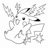 Coloring Pikachu Pages Printable Print sketch template