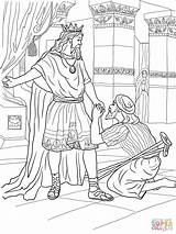 David Coloring Pages King Mephibosheth Helps Template sketch template