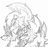 Pokemon Lycanroc Coloring Pages Sun Moon Drawings Midday sketch template