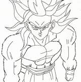 Coloring Pages Vegito Getdrawings sketch template