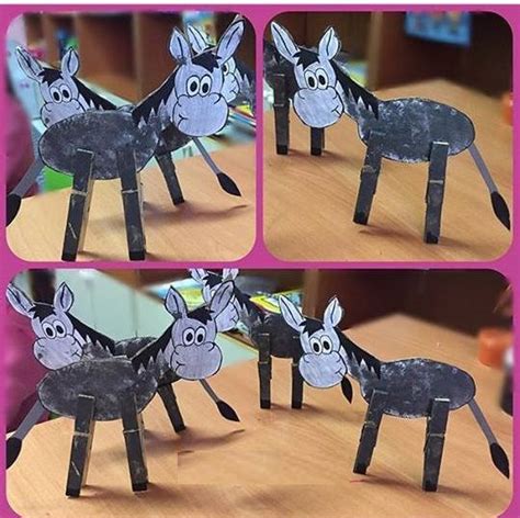 donkey craft idea  kids funnycrafts crafts kids craft activities