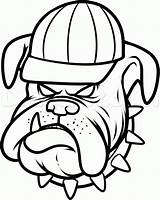 Bulldog Bulldogs Georgia Pages Drawing Coloring Draw Easy Clipart Sheets Uga Cartoon Face Printable Sketch Step Cliparts Puppy Library Clipartmag sketch template