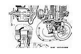Zundapp 1940 Kk200 Diagram Engine 1940s Motorcycles sketch template