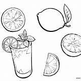 Lemonade sketch template