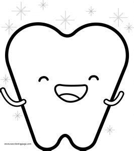 happy teeth cartoon coloring page httpwecoloringpagecomhappy teeth