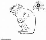 Abominable Snowman Coloring Pages Looney Tunes Kids Printable Color sketch template