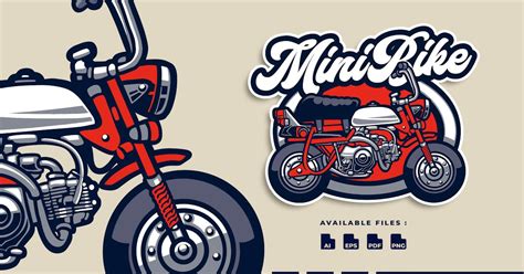 mini bike motorcycle automotive logo por blankids en envato elements