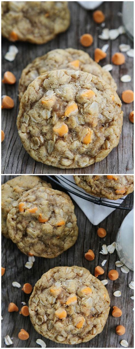 brown butter butterscotch oatmeal cookies recipe on soft and chewy