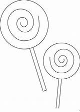Coloring Lollipop Pages Clipart Template Library Candy Line Comments Swirl sketch template