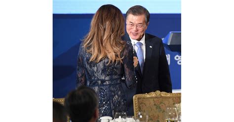 Melania Trump S Sheer Dress In South Korea Popsugar