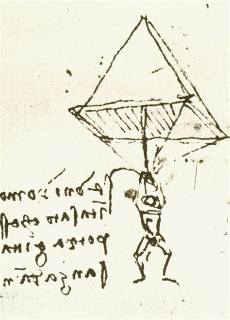 illustration of leonardo da vinci s parachute photograph by sheila
