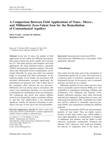 comparison  field applications  nano micro