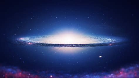 Bright Galaxy With Blue And Black Sky Background Hd Galaxy