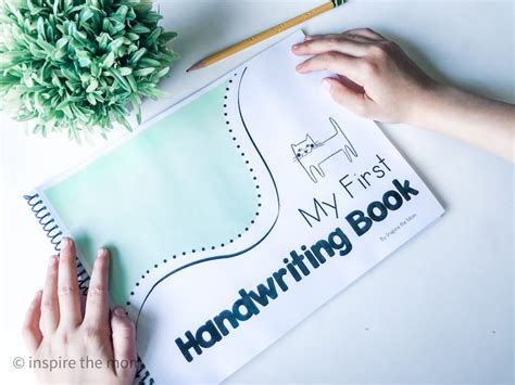 printable beginners handwriting book prek kindergarten