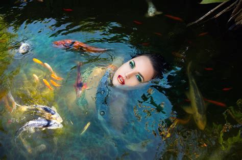 wallpaper women outdoors model water reflection fish underwater marine biology