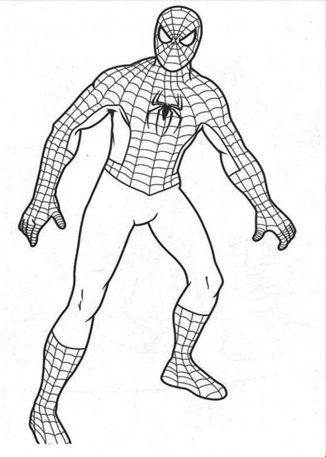 coloring pages boys training shopping children   spiderman