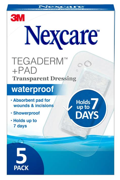nexcare tegaderm pad waterproof transparent dressing