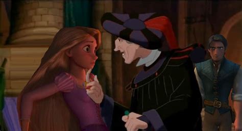 Frollo Touching Rapunzel The Hunchback Of Notre Dame