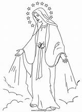 Maria Virgen Immacolata Disegno Dibujos Con Coloring Pages María Miraculous Medal Para Kids Mary Dibujo Bordar Pintura Senhora Mercy Divine sketch template
