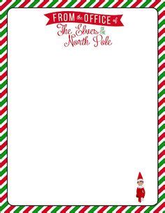 official letterhead   north pole great  letters  santa