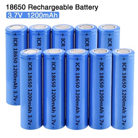 icr battery  mah rechargeable battery lithium batteries li