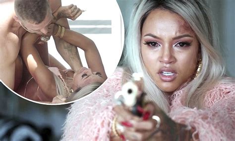karrueche tran enjoys sizzling romp with co star in claws daily mail online