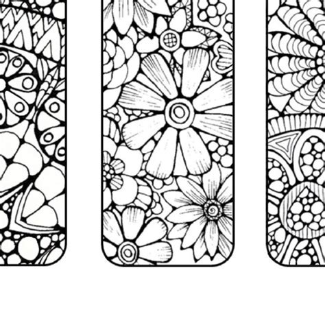 bookmarks  color  print bookmark coloring page etsy