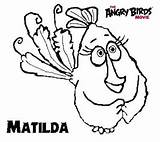 Angry Matilda sketch template