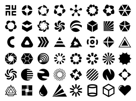 vector black flat design elements   logo design editable