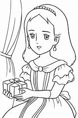 Princesse Sara Coloring Da Colorare Principessa Di Disegni Pages Una Princess Disney sketch template