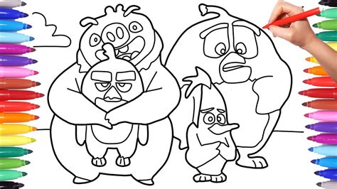 angry birds coloring pages chuck
