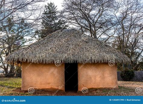 typical  historical wattle  daub houses   cherokee