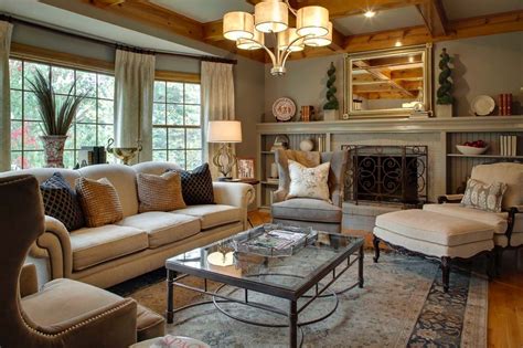 pretty photo  simple elegant living room decor interior design