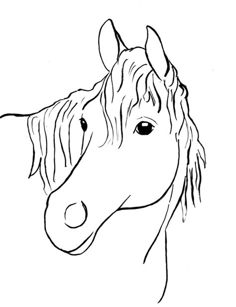 horse coloring page art starts