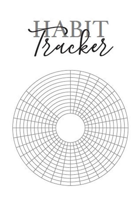 circle habit tracker printable