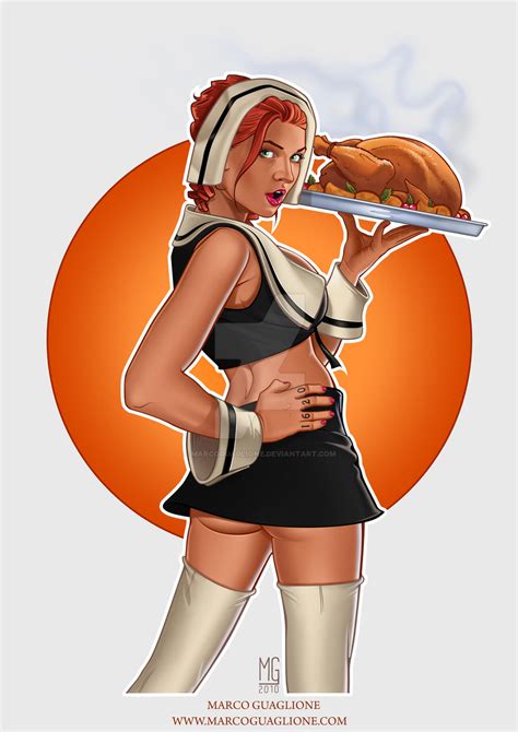 thanksgiving pin up 2010 by marcoguaglione on deviantart