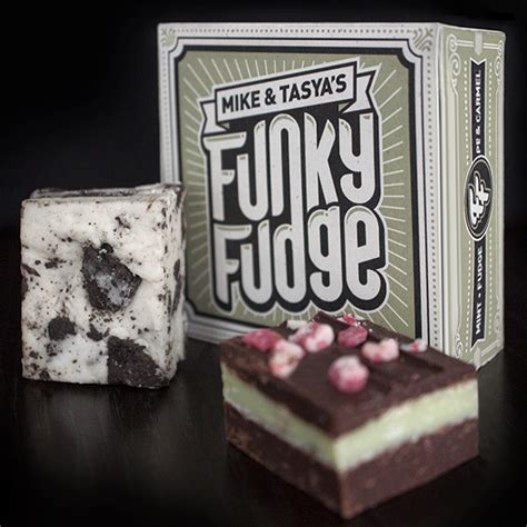 Funky Fudge Branding And Packaging On Behance Gourmet Fudge Fudge